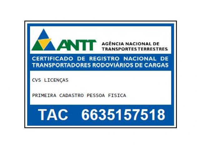  ANTT ou RNTRC PESSOA FISICA - CPF